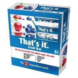 Thats It 318841 6 oz Bar Apple Blueberry&#44; 5 Count - Pack of 14