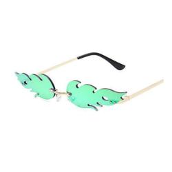 Sunglasses Rimless Wave Glasses Fire Shape Glasses Eyewear For Party