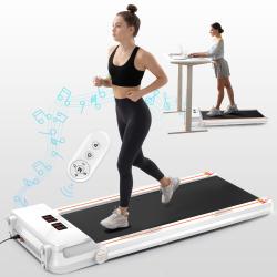 FYC Under Desk Treadmill 2.5HP Slim Walking Treadmill 265LBS - Electric Treadmill with APP Bluetooth Remote Control LED Display;  Running Walking Jogging for Home Office Use (Installation Free)