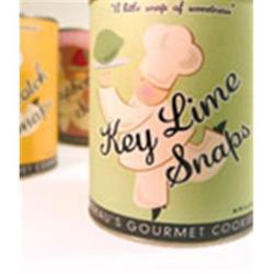 Flathaus Fine Foods 4412 6 oz. Can Snaps - Key Lime Cookies - Pack of 12