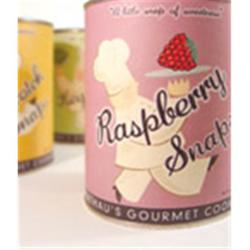 Flathaus Fine Foods 2212 6 oz. Can Snaps - Raspberry Cookies - Pack of 12