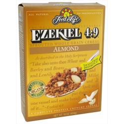 Food For Life Ezekiel 4:9 Almond Cereal 16 Oz -Pack of 6
